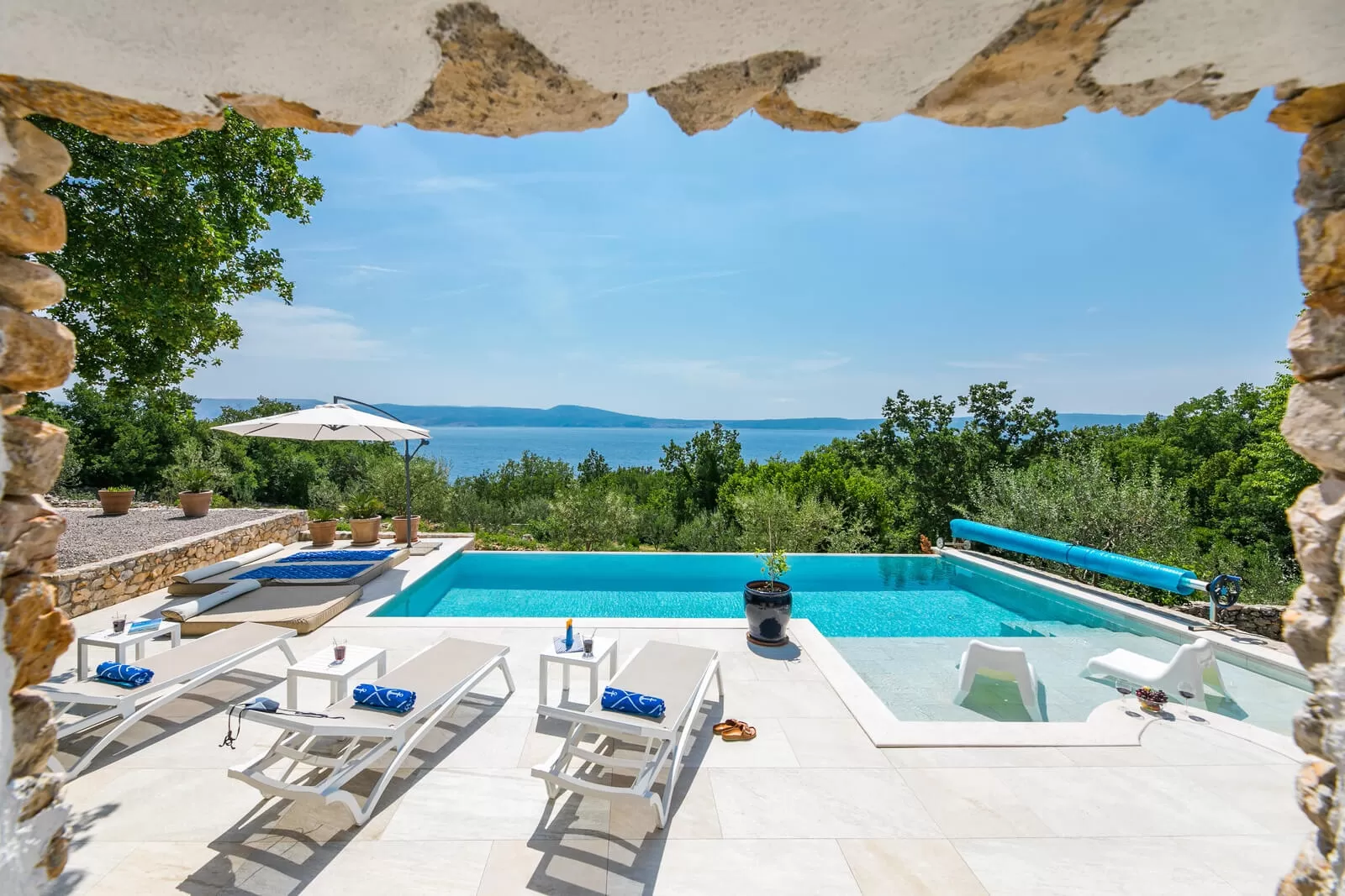 Luxury and unique rustic Villa Josephine with beautiful outdoor swimming pool near Crkivenica