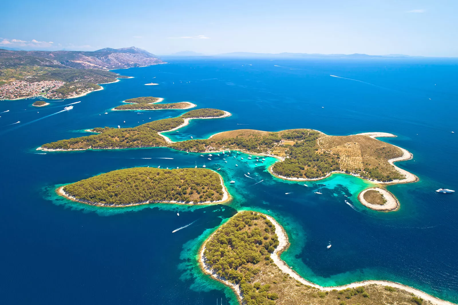 Hell islands and clear turquoise sea