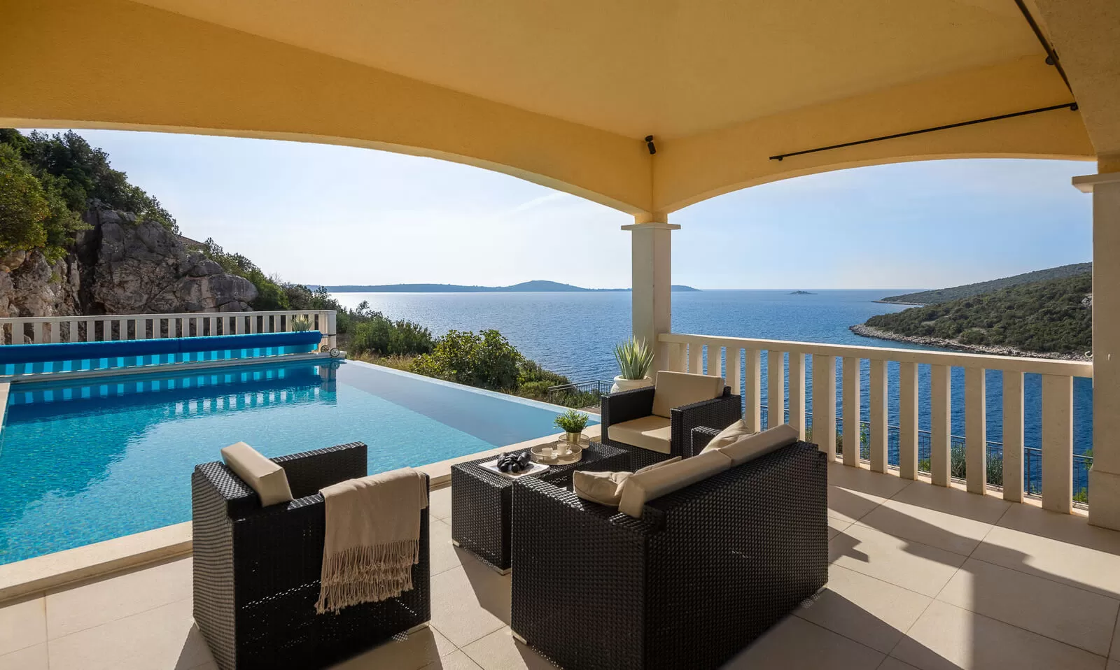 Luxuriöse Villa Vese am Meer in der kleinen Stadt Vinišće